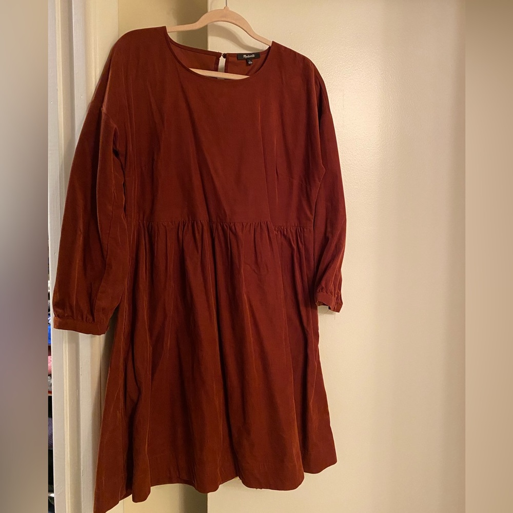 Madewell Corduroy Rust-colored Dress